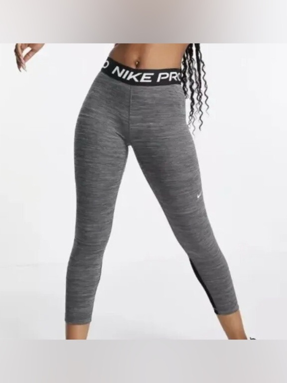 Nike Pro Women's 365 Mid-Rise Crop Leggings Size S